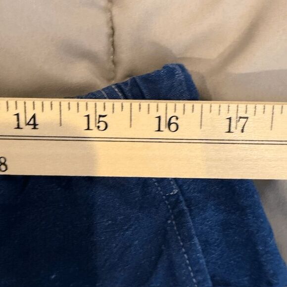 Eileen Fisher Italian Linen Rayon Blend Lantern Pants Drawstring Blue Size Large - Picture 8 of 12